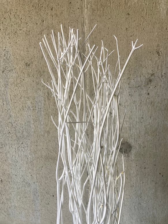 光触媒　人工観葉植物　ウォールグリーン　フェイク　フラワー　ホワイトブランチ花器付 3枚目の画像