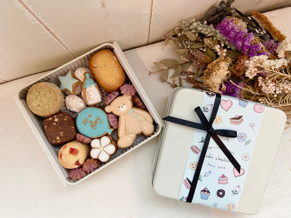 ジェンダーリビールクッキー缶♩（おとこのこ） 2枚目の画像