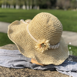 かよこ様オーダーページ　お花の麦わら帽子　ハンドメイド かよこ様オーダーページ お花の麦わら帽子 ハンドメイド - メルカリ