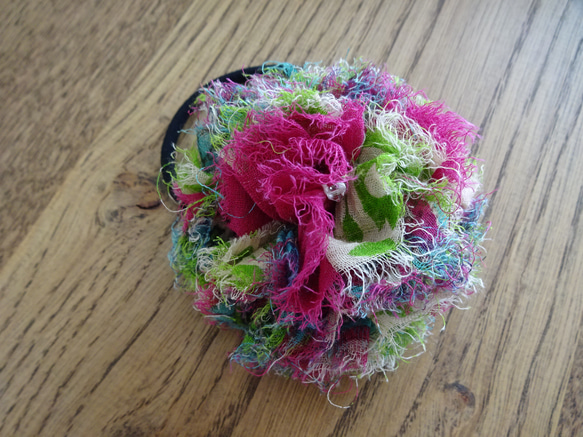 ヘアゴム No.371 ふわふわフラワー風ヘアゴムNo.371 ヘアゴム FG 通販 13906193｜Creema