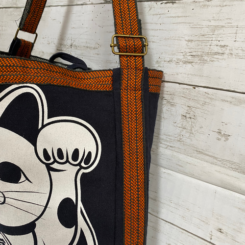 酒屋さんの前掛けリメイク ショルダーバッグ ショルダーバッグ