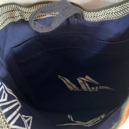 酒屋さんの前掛けリメイク ショルダーバッグ ショルダーバッグ