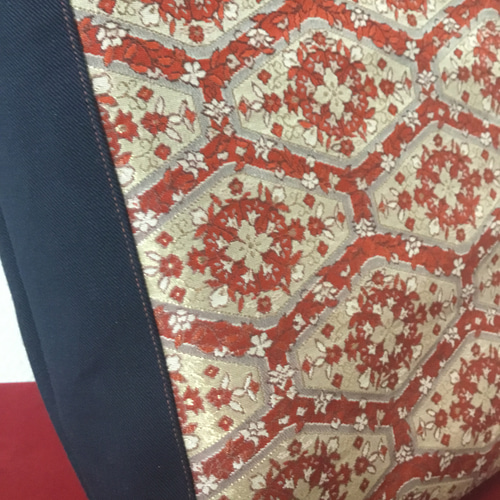 ハンドメイド・リメイク帯・トートバック・大きめ・合皮持ち手