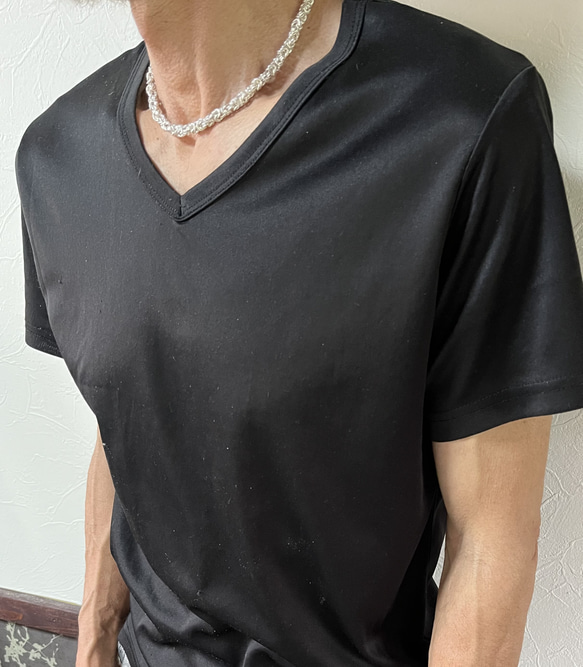 胸元に　ビザンチンチェーンのネックレス　シルバー925 4枚目の画像