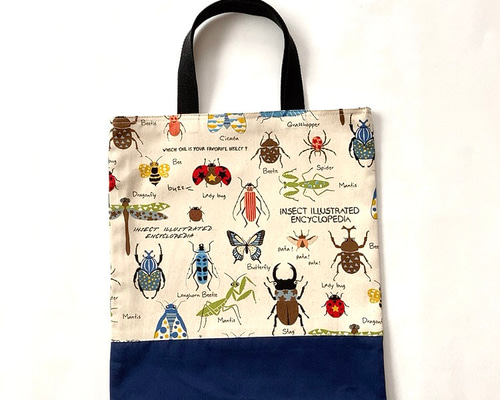A4 トートバッグ 昆虫 [受注製作] トートバッグ poppy【入園入学