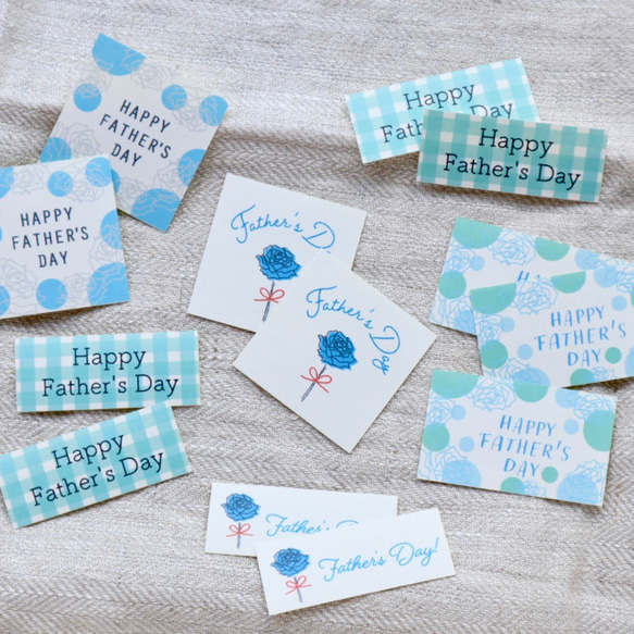 父の日シール HappyFather'sDay メッセージカード ギフト