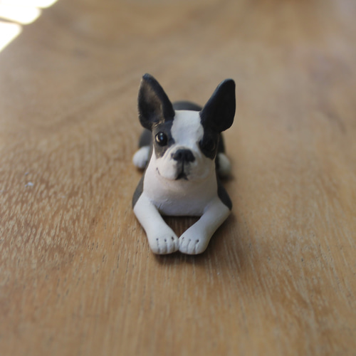 ボストンテリアの置物、箸置き 箸・箸置き uminomori 通販 13906709