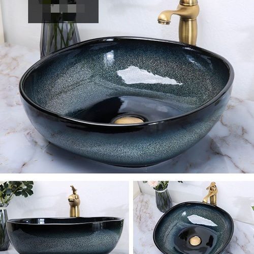 高級洗面台 洗面ボウルセット 洗面ボール 陶器 手水鉢 ．手洗器