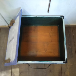 収納ボックス　キャスター付き　木箱 5枚目の画像