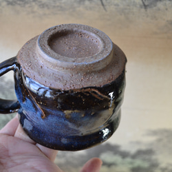 【再入荷！】可愛いコーヒーカップ(コスモブルー)　マグカップ　★萩焼　ギフト　陶器 11枚目の画像