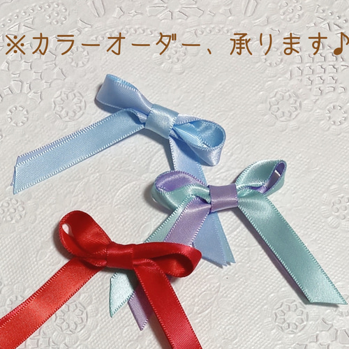 ヘアゴム ベビーヘアクリップ ライン入り編みリボン1〜2 ヘア