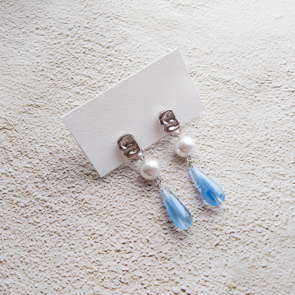 czech beads earrings 1枚目の画像