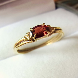 ガーネット アンティーク風リング 指輪・リング Luciole