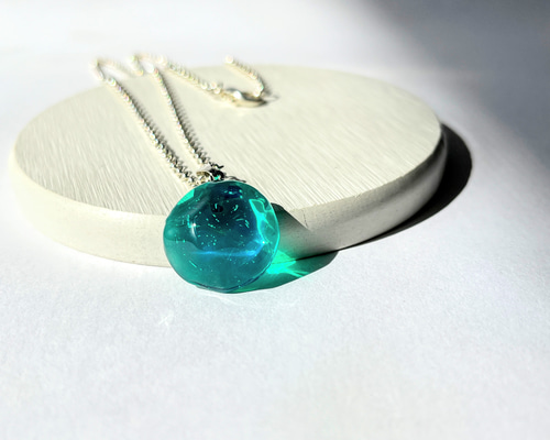 海レジンネックレス 海の泡ネックレス / レジン ネックレス・ペンダント 華昇 優羽