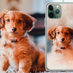 [客製化] My Child 智慧型手機保護殼貓狗寵物肖像漫畫相容於所有 iPhone 15 14 Android 型號 第1張的照片