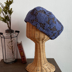 刺繡蕾絲草編貝雷帽&lt;BL&gt; 第4張的照片
