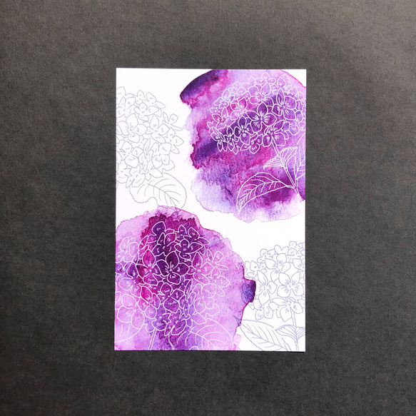 紫陽花のポストカードセット 7枚目の画像