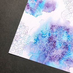 紫陽花のポストカードセット 6枚目の画像