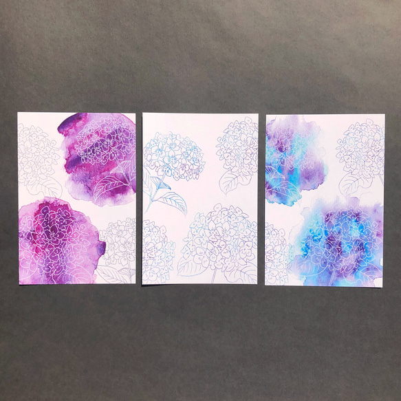 紫陽花のポストカードセット 12枚目の画像
