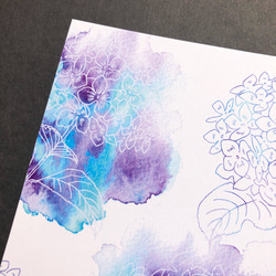 紫陽花のポストカードセット 4枚目の画像