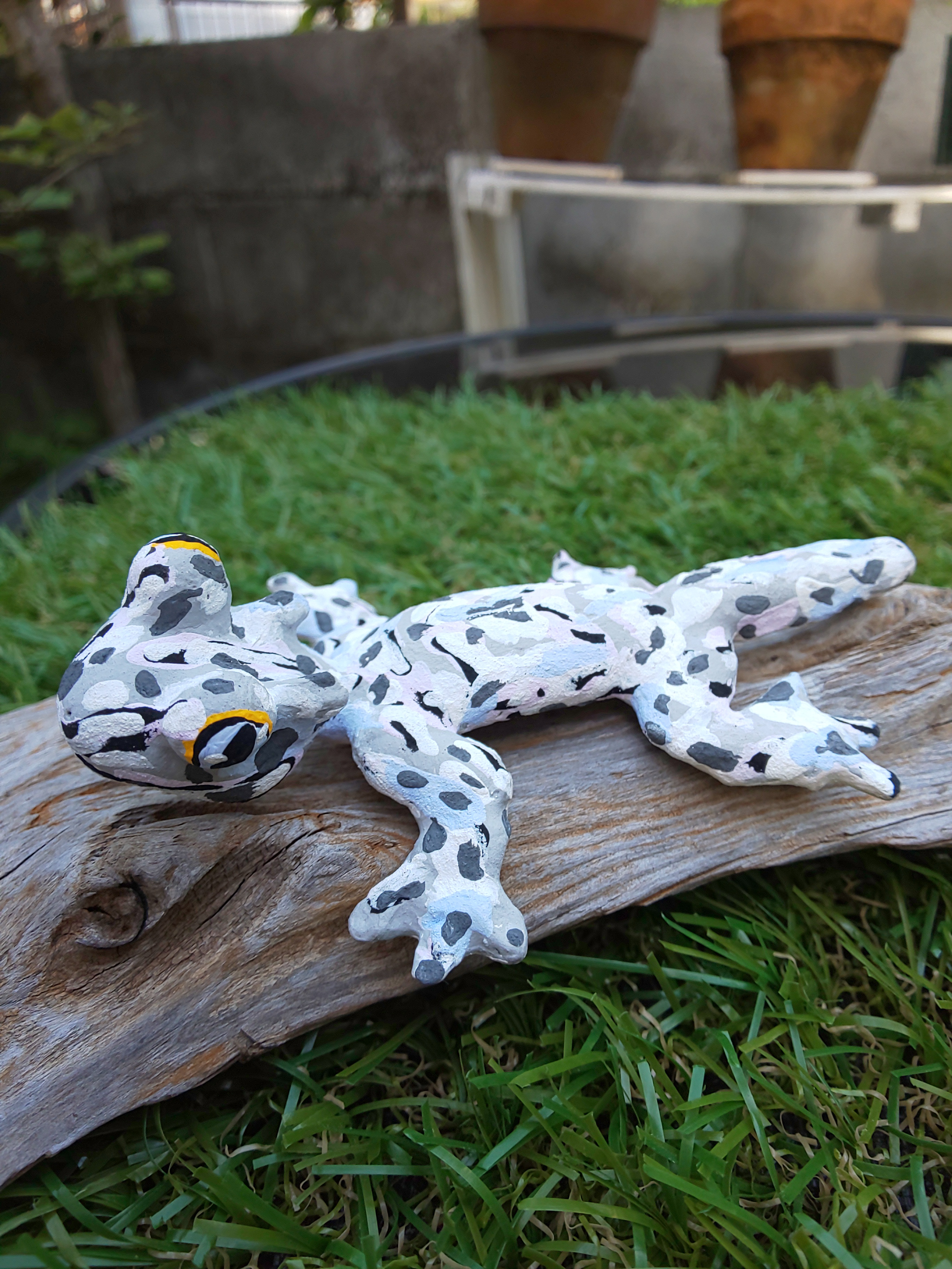 K. （ゲッコートカゲ）置物限定作品合金メタル Cantrell作Gecko