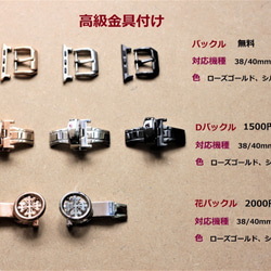 【新作】高級革使用Apple Watch クロコダイル革 ワニ革 バンド 時計ベルト ブルーD100総手縫い製作 7枚目の画像