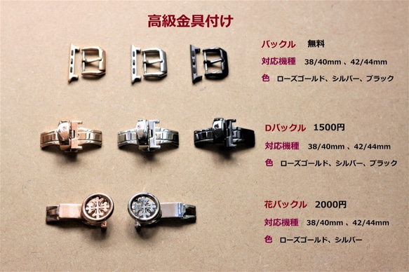【新作】高級革使用Apple Watch クロコダイル革 ワニ革 バンド 時計ベルト ブルーD100総手縫い製作 7枚目の画像