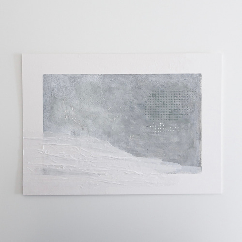 ミニマルアート / A4 / 原画 / 和紙コラージュ 絵画 slou ミニマルアート / A4 / 原画 / 和紙コラージュ 絵画 slou