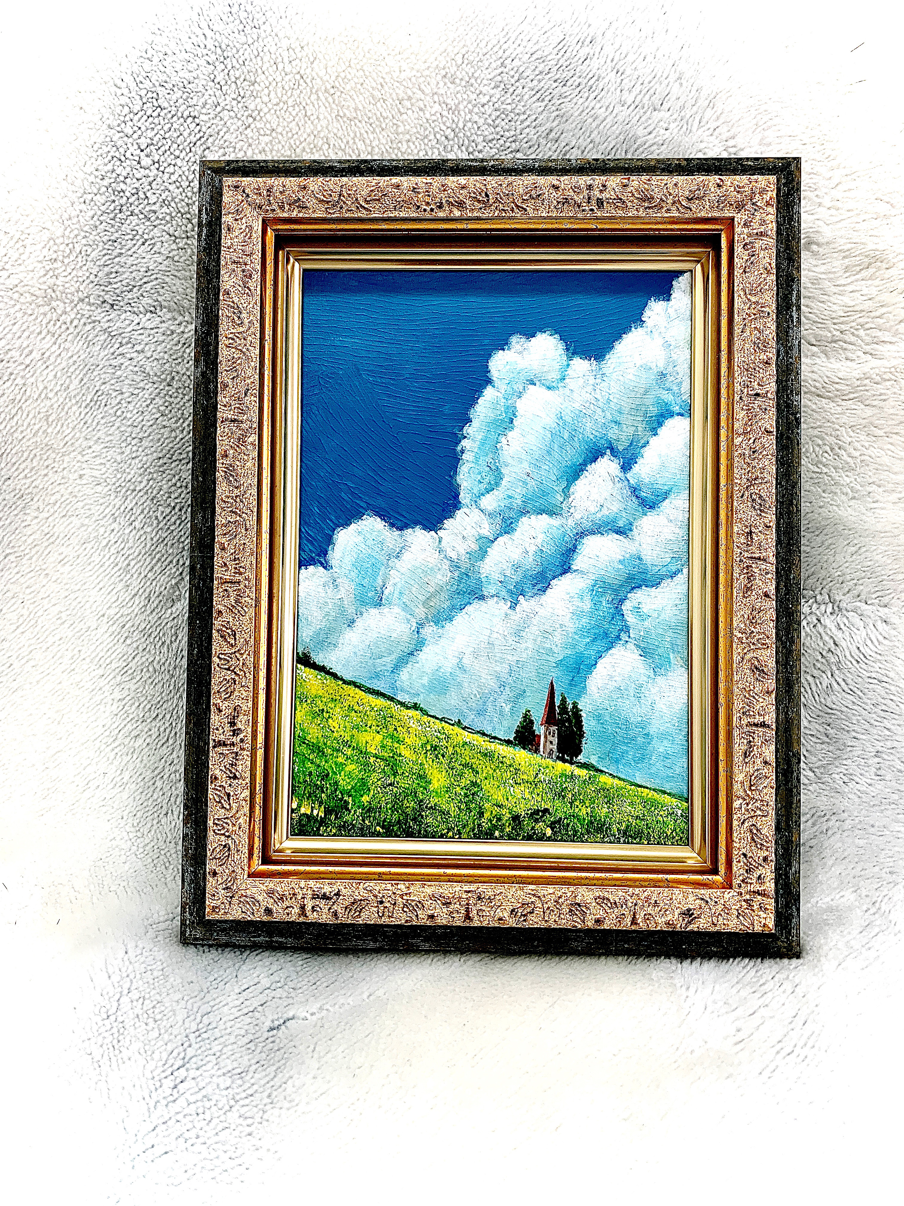 絵画天の川12 A4サイズ原画額縁無し