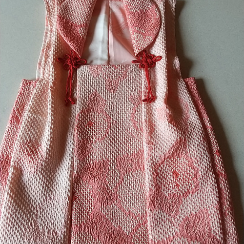 新品正絹総絞り手縫いの被布(中綿なし）