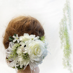 花嫁の髪飾り.。o○✿ハーフサイズ 1枚目の画像