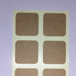 無地シール 正方形・四角・2.5×2.5cm 2シート(20枚) 3種から選べます 6枚目の画像