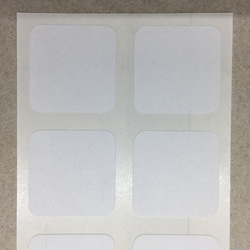 無地シール 正方形・四角・2.5×2.5cm 2シート(20枚) 3種から選べます 8枚目の画像