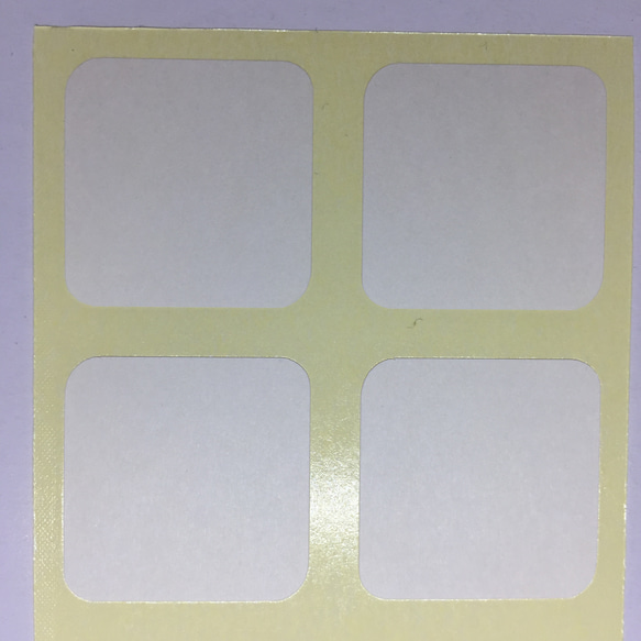 無地シール 正方形・四角・2.5×2.5cm 2シート(20枚) 3種から選べます 7枚目の画像