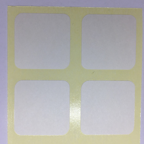 無地シール 正方形・四角・2.5×2.5cm 10シート(100枚) 3種から