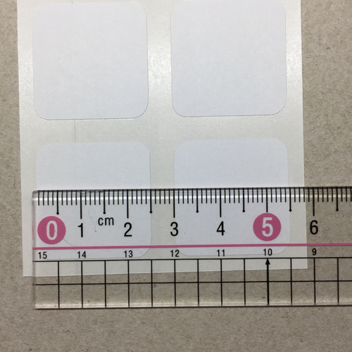 無地シール 正方形・四角・2.5×2.5cm 10シート(100枚) 3種から