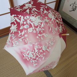 ぼかしの着物から日傘（傘袋付き） 2枚目の画像