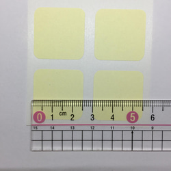 《カラーラベルシール》正方形(角丸)2.5cm2シート(20枚）4色から選べます 6枚目の画像