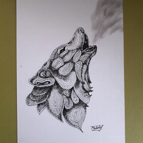 「未來樹」開運絵画　波動絵　一点物　手描き　額付き b223dd5badbdcdd9bf9c9b2caed19f
