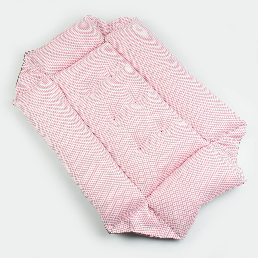 【即納】ペットが喜ぶ 夏用キャリークッションベッド/クレートクッションiCOLD接触冷感 マカロン Mサイズ