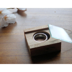 山桜のガラストップ指輪ケース(ペア) 3枚目の画像
