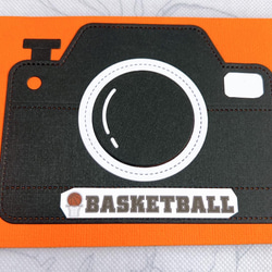 クラフトパンチ バスケ アルバム飾り 卒団 卒部 色紙飾り メッセージ