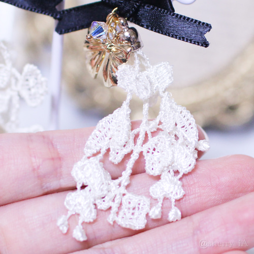 whity fleur garden 【ロリィタ/ロリータ 量産型 ビジュー リボン