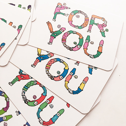 メッセージカード】FOR YOU PEOPLE CARD〜誰かの為に“FOR YOU”を伝える