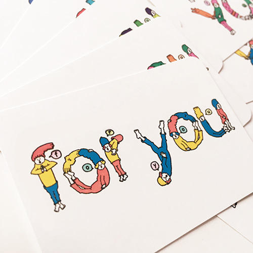 メッセージカード】FOR YOU PEOPLE CARD〜誰かの為に“FOR YOU”を伝える