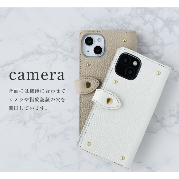 特集掲載  リバティ×国産シュリンクレザー スマホケース ほぼ全機種対応 手帳型 本革 小花柄  ギフト 6枚目の画像