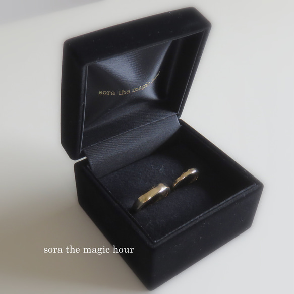 K18ゴールド　ペンギン好きさんの結婚指輪　ペンギン刻印マリッジリング　ペアリング【受注生産】 10枚目の画像