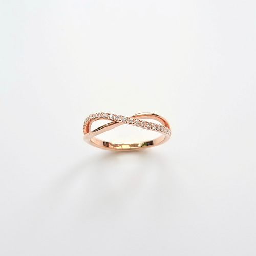 天然ダイヤモンド 純 18K ホワイトゴールド ローズゴールド 