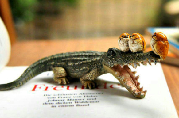 26-9樹脂 ワニ 工芸品 置物 動物玄関 飾り その他素材 OK! 通販