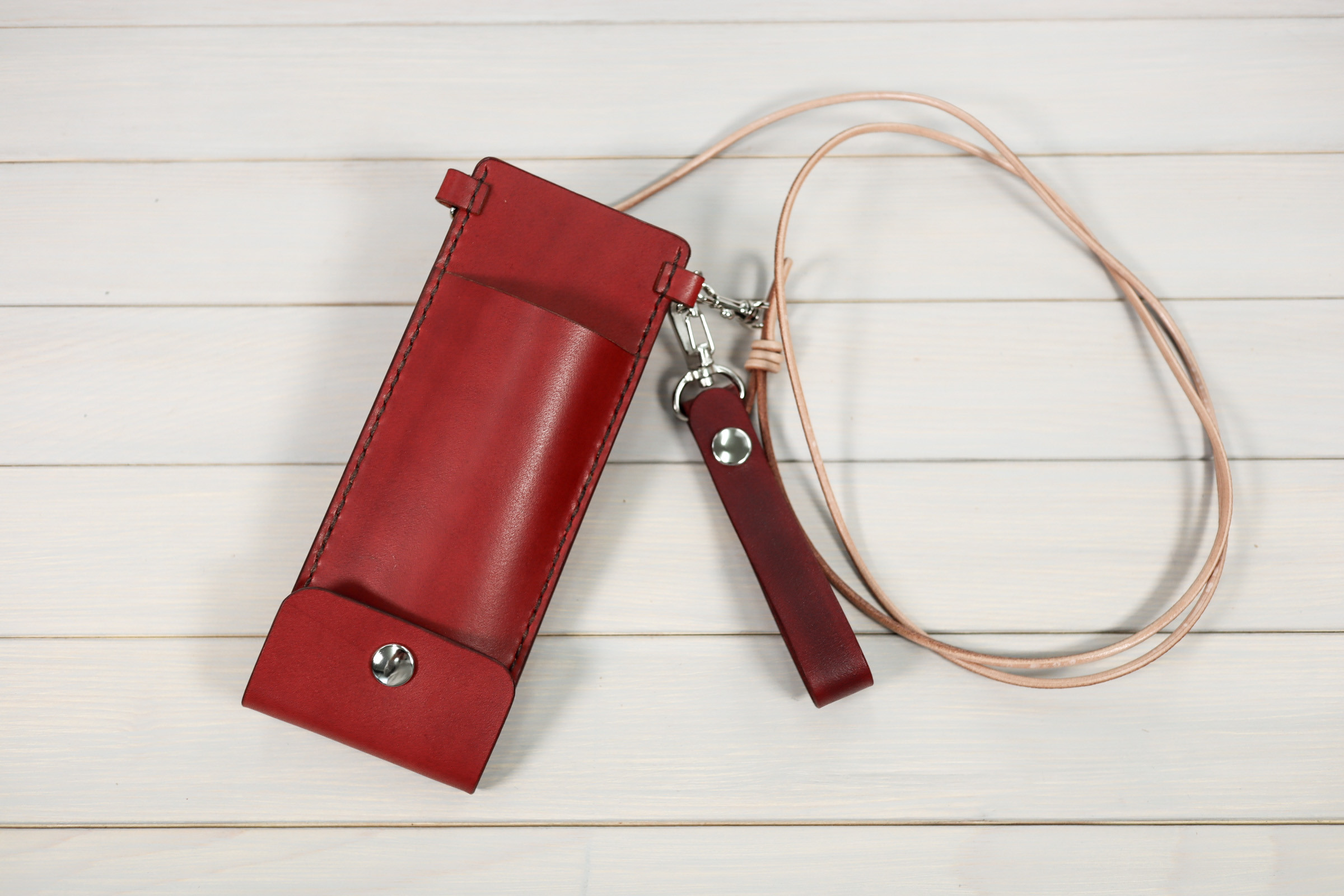 ３丁差しシザーケース（ブラウン）